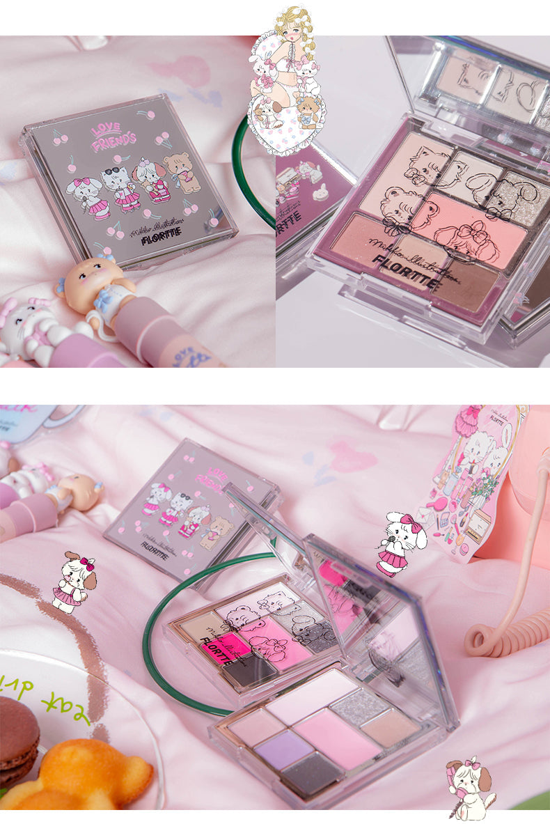 Flortte × Mikko All-in-one Eyeshadow Palette