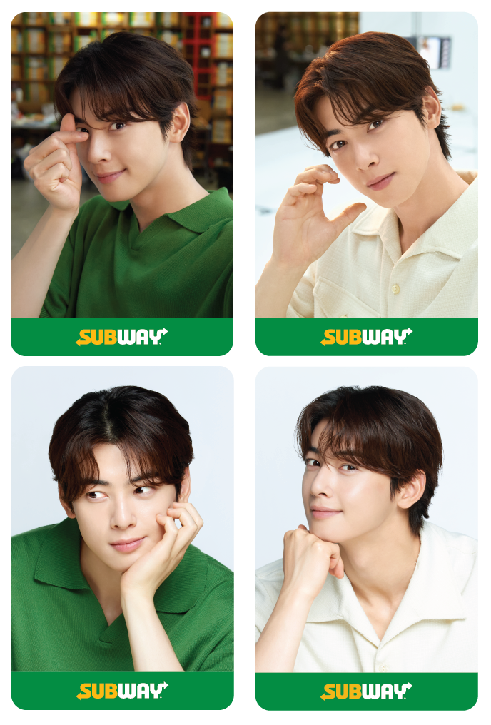 Subway x CHA EUN WOO Photocards