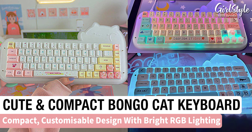 This Adorable Bongo Cat Keyboard Is Compact, Super Customisable & Has