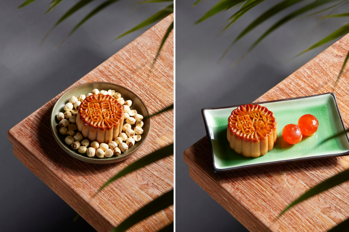 Premium White Lotus Paste ($68 for four pieces) & Double Yolk with Lotus Paste ($82 for four pieces)