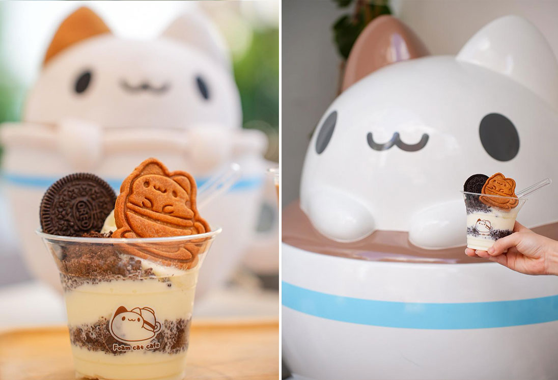 Foam Cat Soft Serve Ice Cream