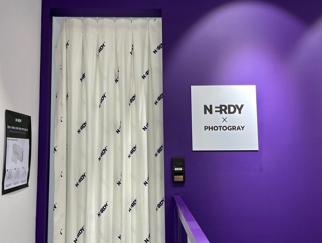 Photo booth at the NERDY Flagship Store