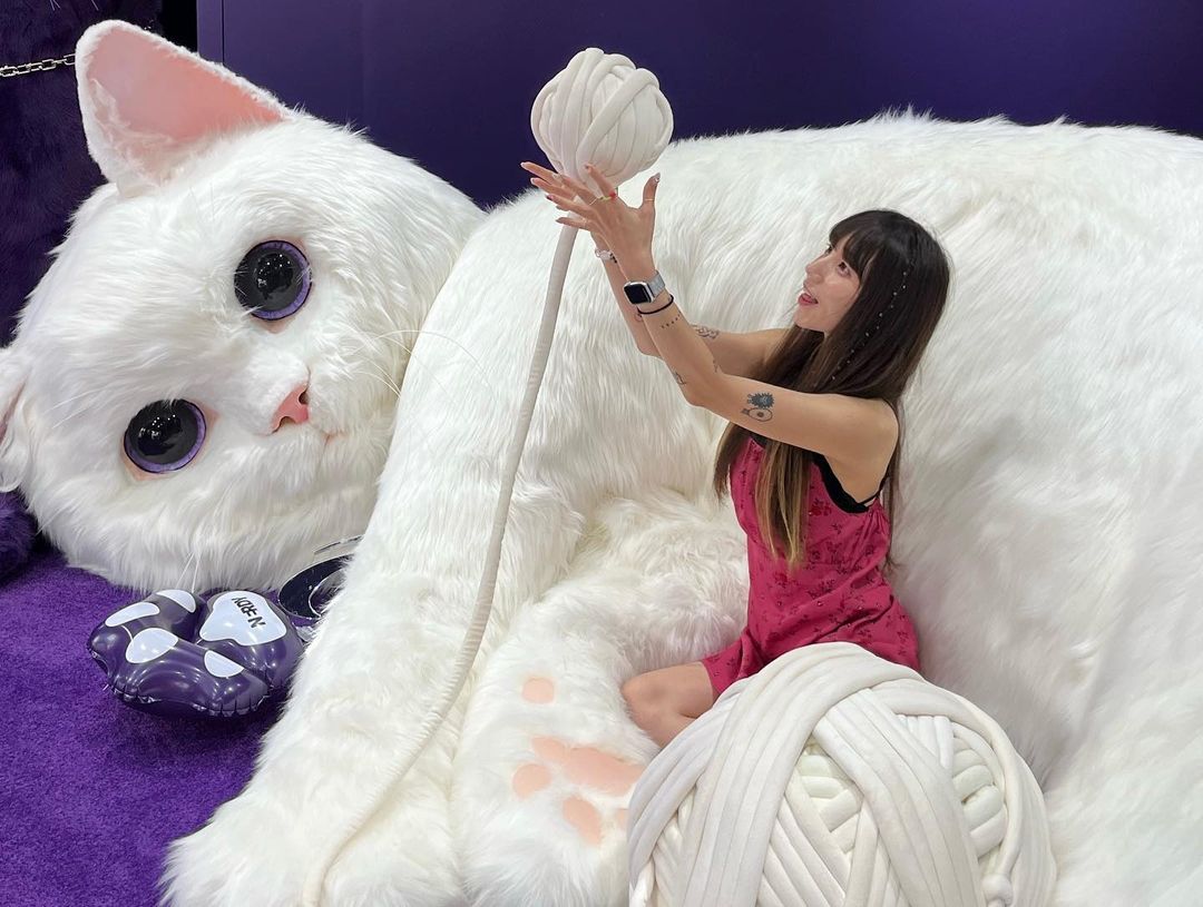 Giant cats at the NERDY Flagship Store