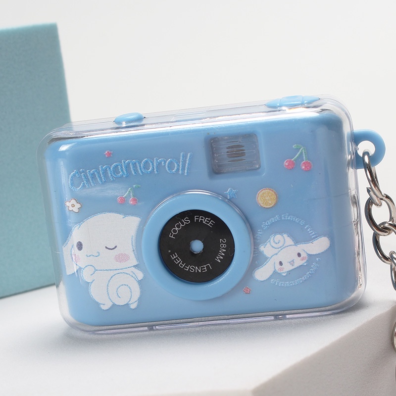 Cinnamoroll-themed camera keychain