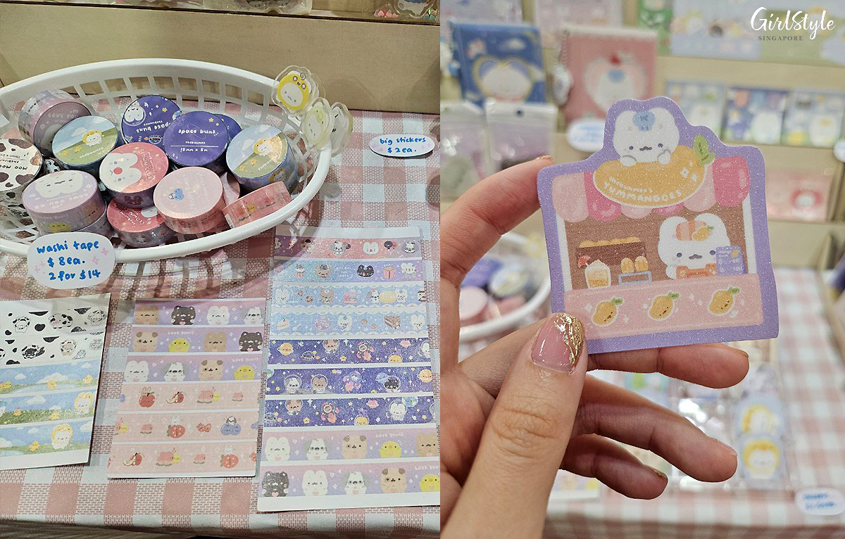 thebunmeo Washi Tape & Sparkly Die-Cut Stickers