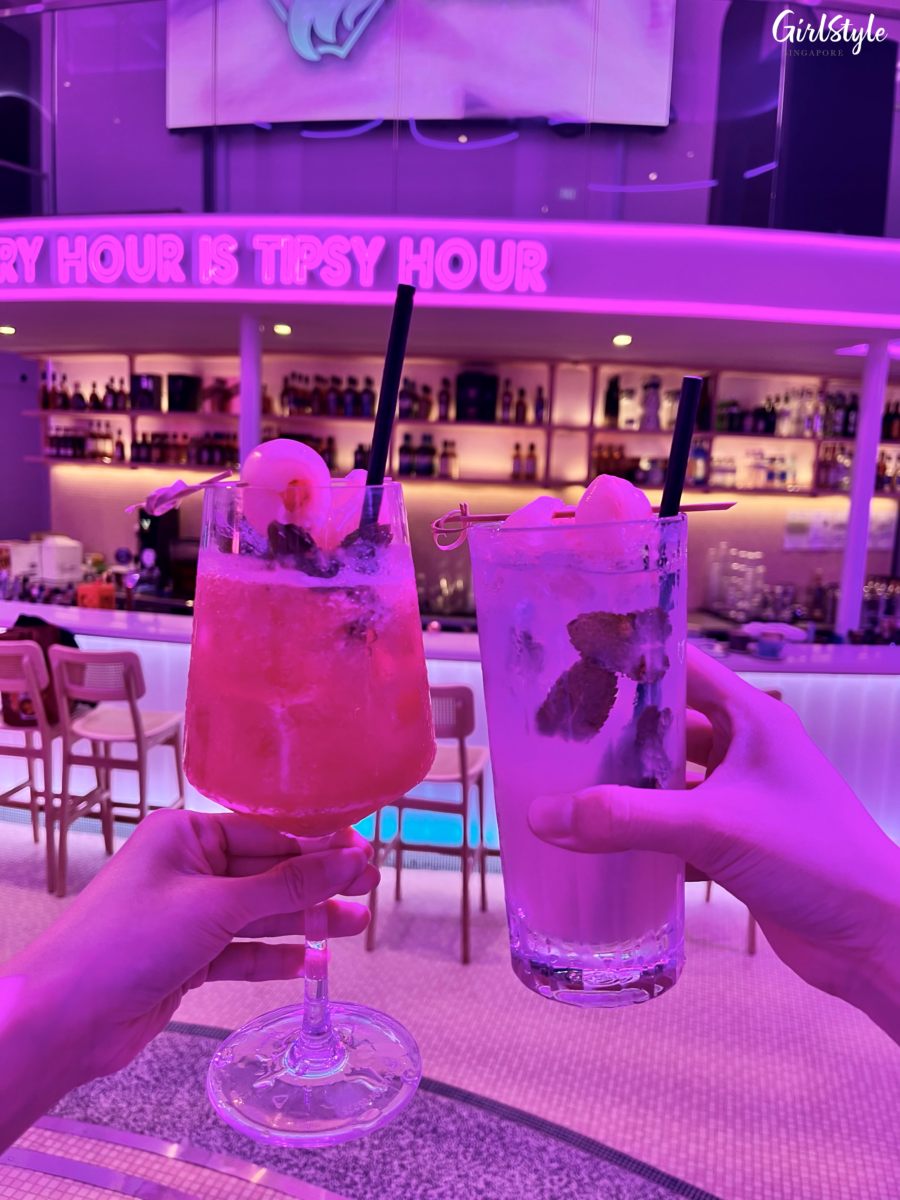 SAKE SANGRIA and LITCHI-NADE