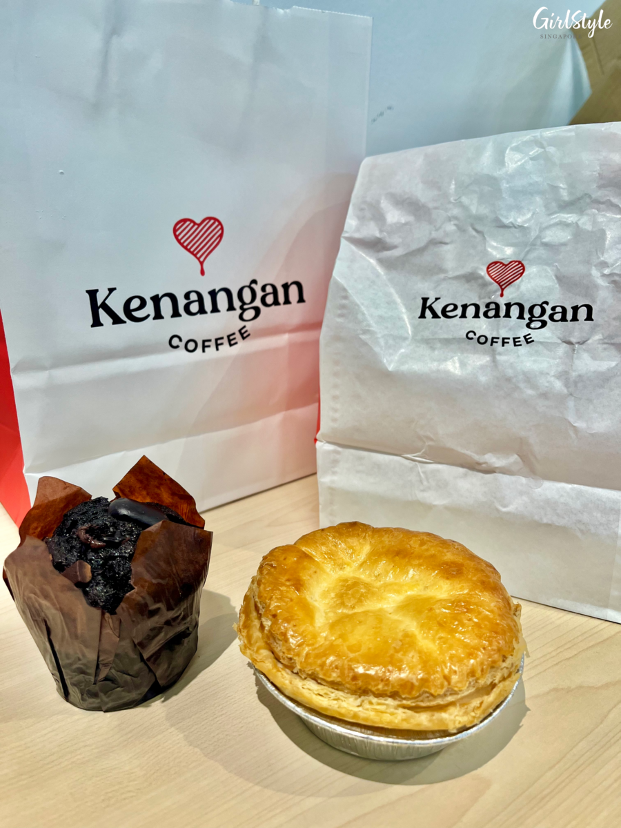 Pastries and muffins at Kenangan Coffee Raffles City