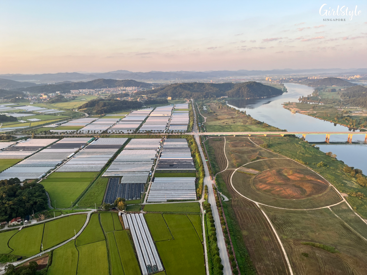 View from the hot air balloon