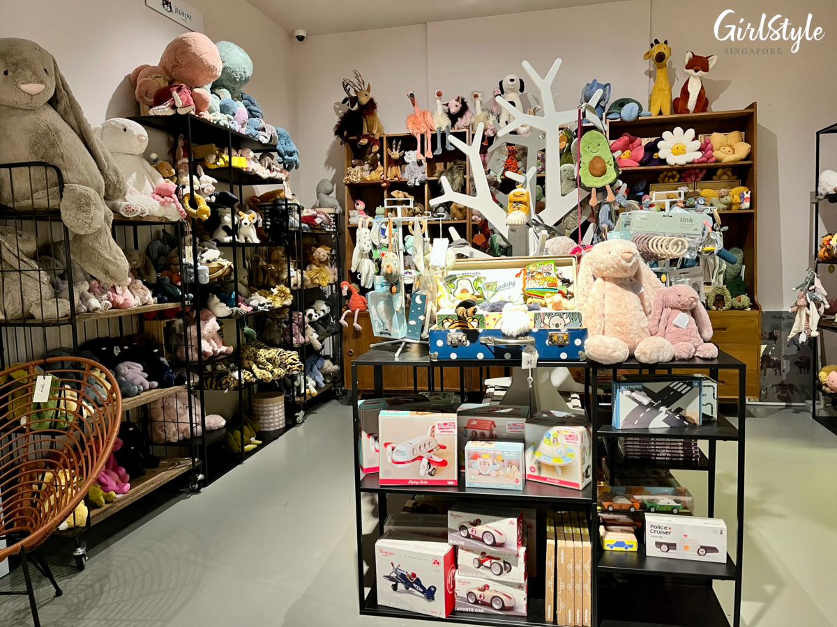 Jellycat toy section at Deer Industries