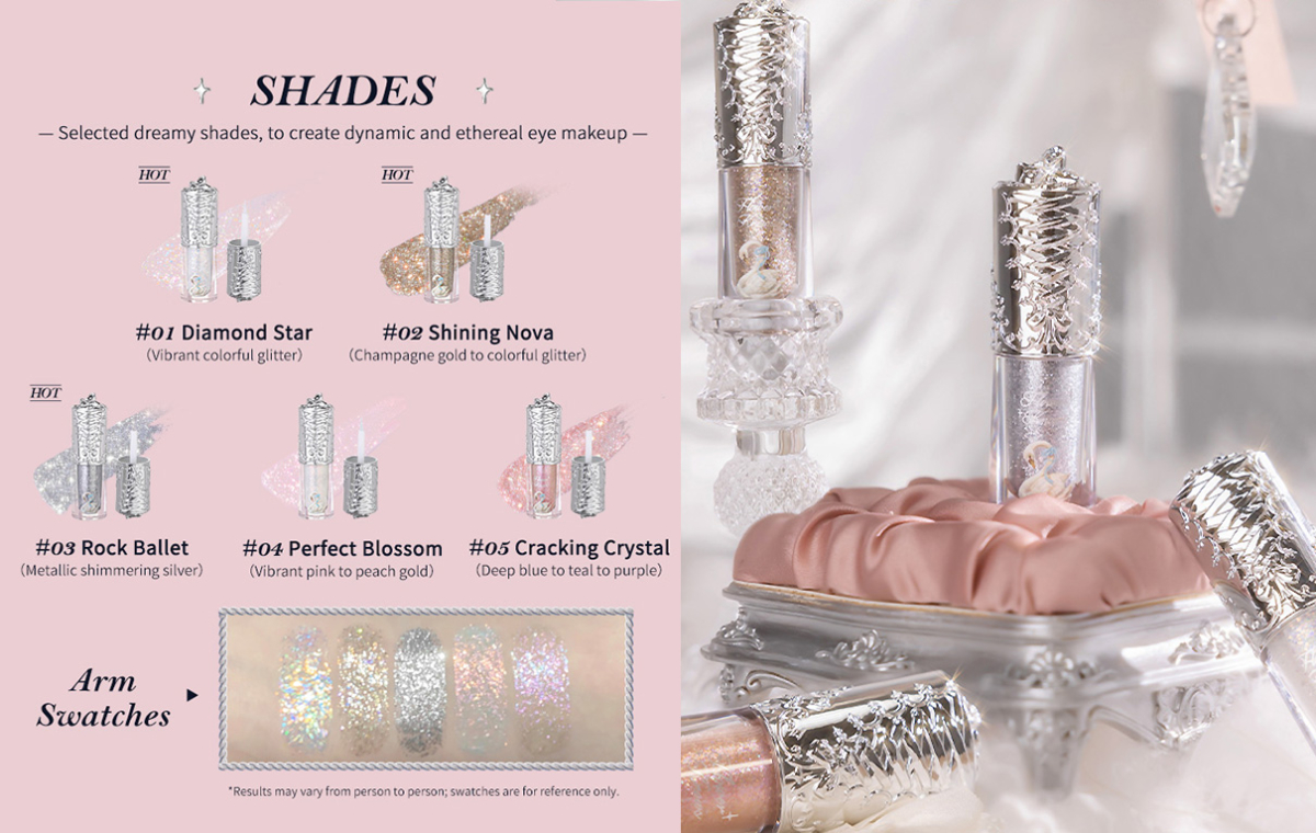 Flower Knows Swan Ballet Series Liquid Eyeshadow