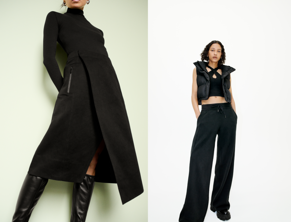 lululemon A-Line High Rise Wrap Skirt and Wunder Puff Super-Cropped Vest