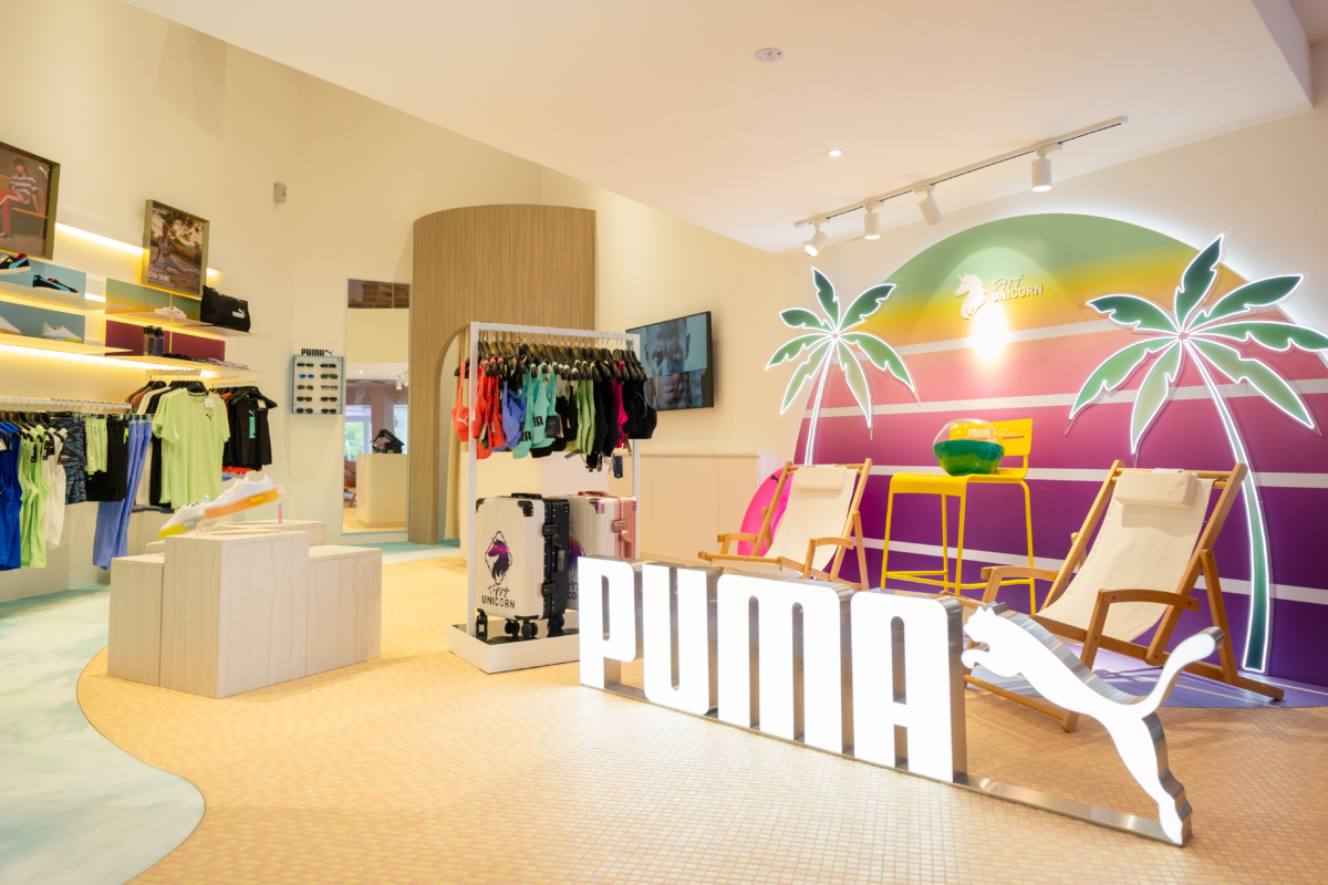 Tipsy Unicorn Puma retail zone