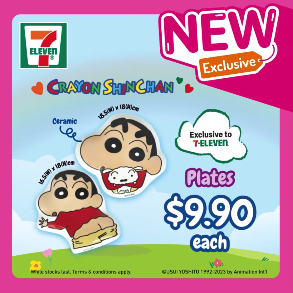 7-Eleven Crayon Shin-Chan Ceramic Plates