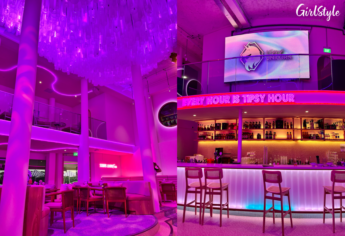 Tipsy Unicorn indoor bar and dining area