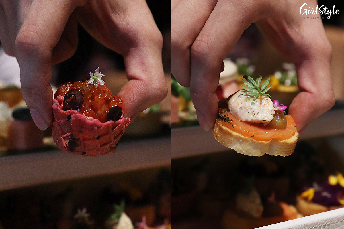 Tomato Concasse & Smoked Trout with Dill Cream Cheese