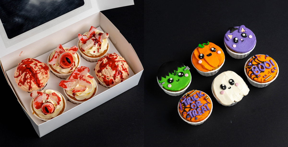 Baker’s Brew Bloody Halloween Cupcakes and Monster Mashup Cupcakes