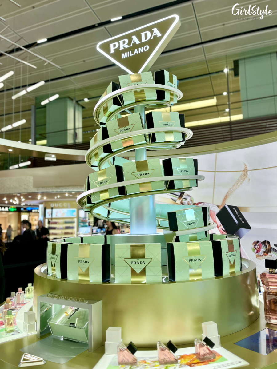 Rotating Christmas "Tree" at the Prada Holiday Gift Factory