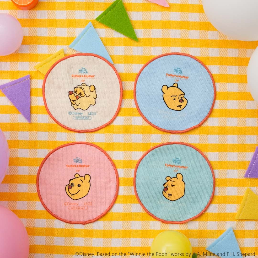 Free Winnie-the-Pooh towel coasters at OH MY CAFE
