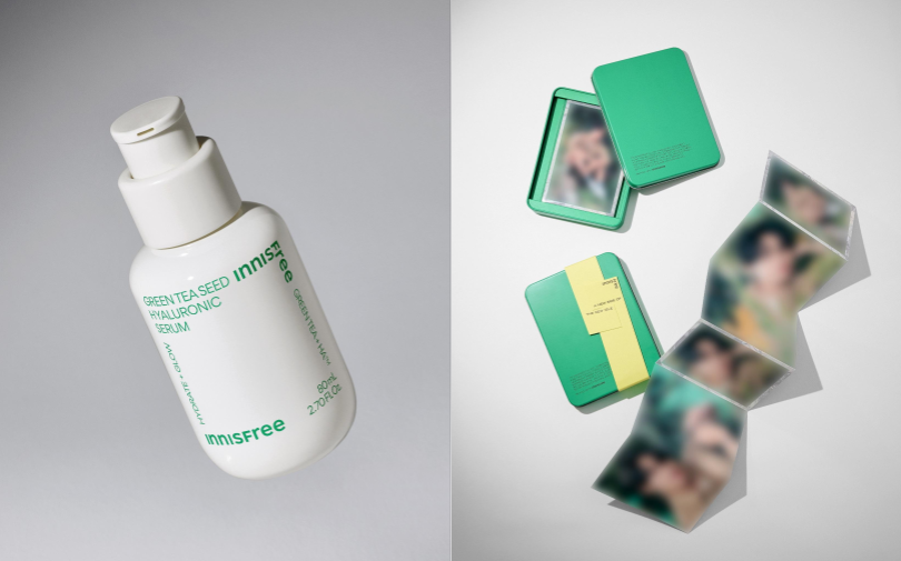Innisfree Green Tea Seed Hyaluronic Serum & Mingyu folding photos 
