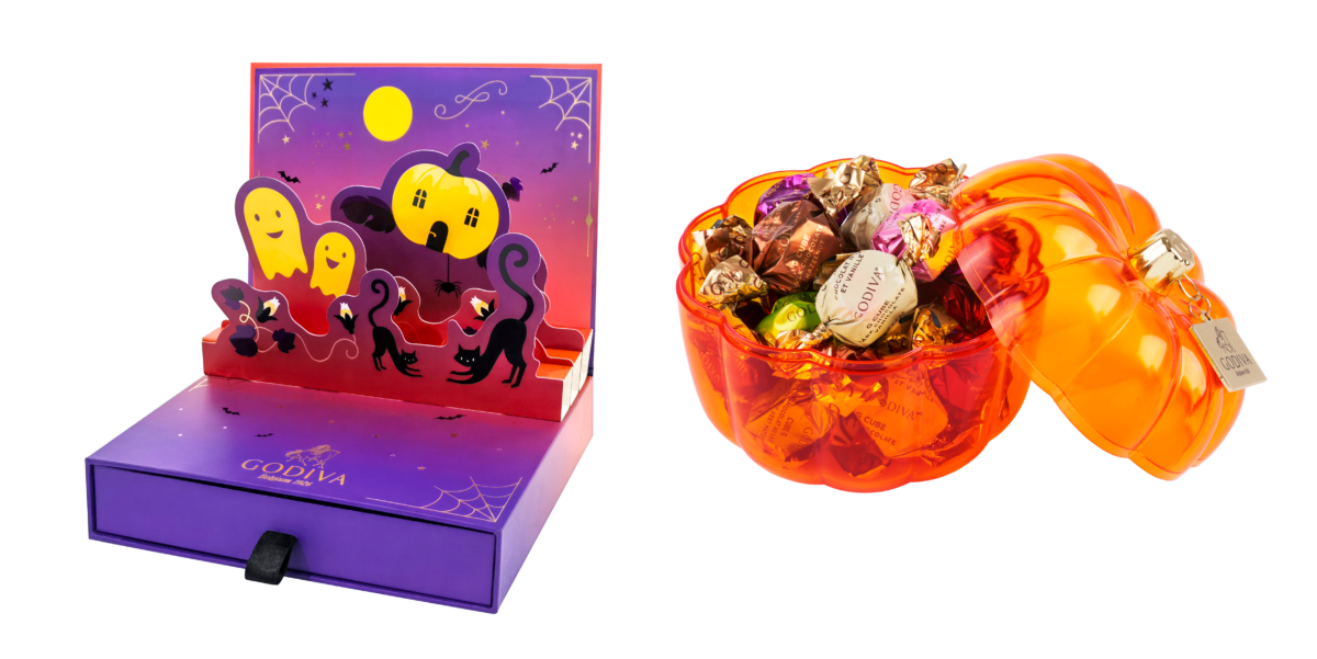 GODIVA Halloween Box and Halloween Pumpkin G Cube