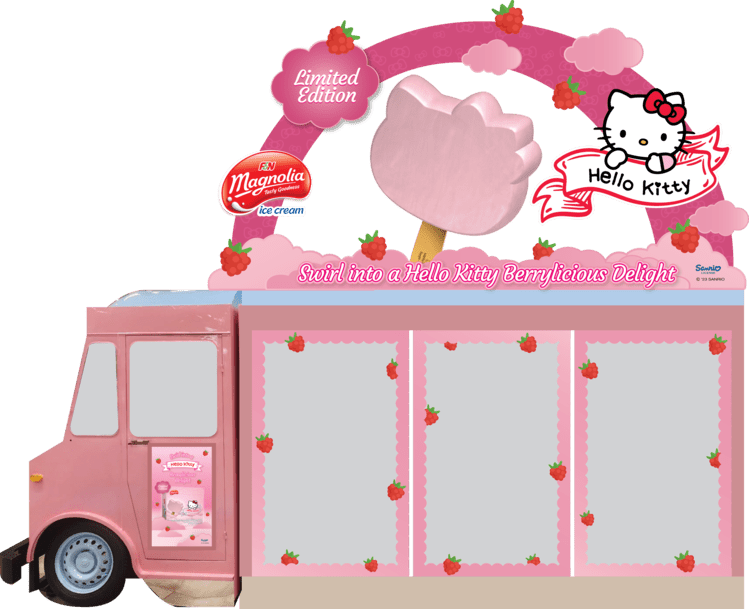Magnolia Hello Kitty Truck at FairPrice VivoCity