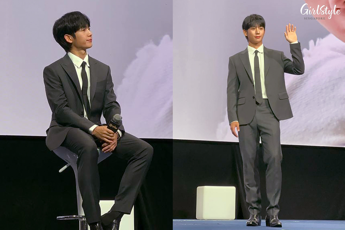 Jung Hae In at his “THE 10TH SEASON” fan meeting press conference