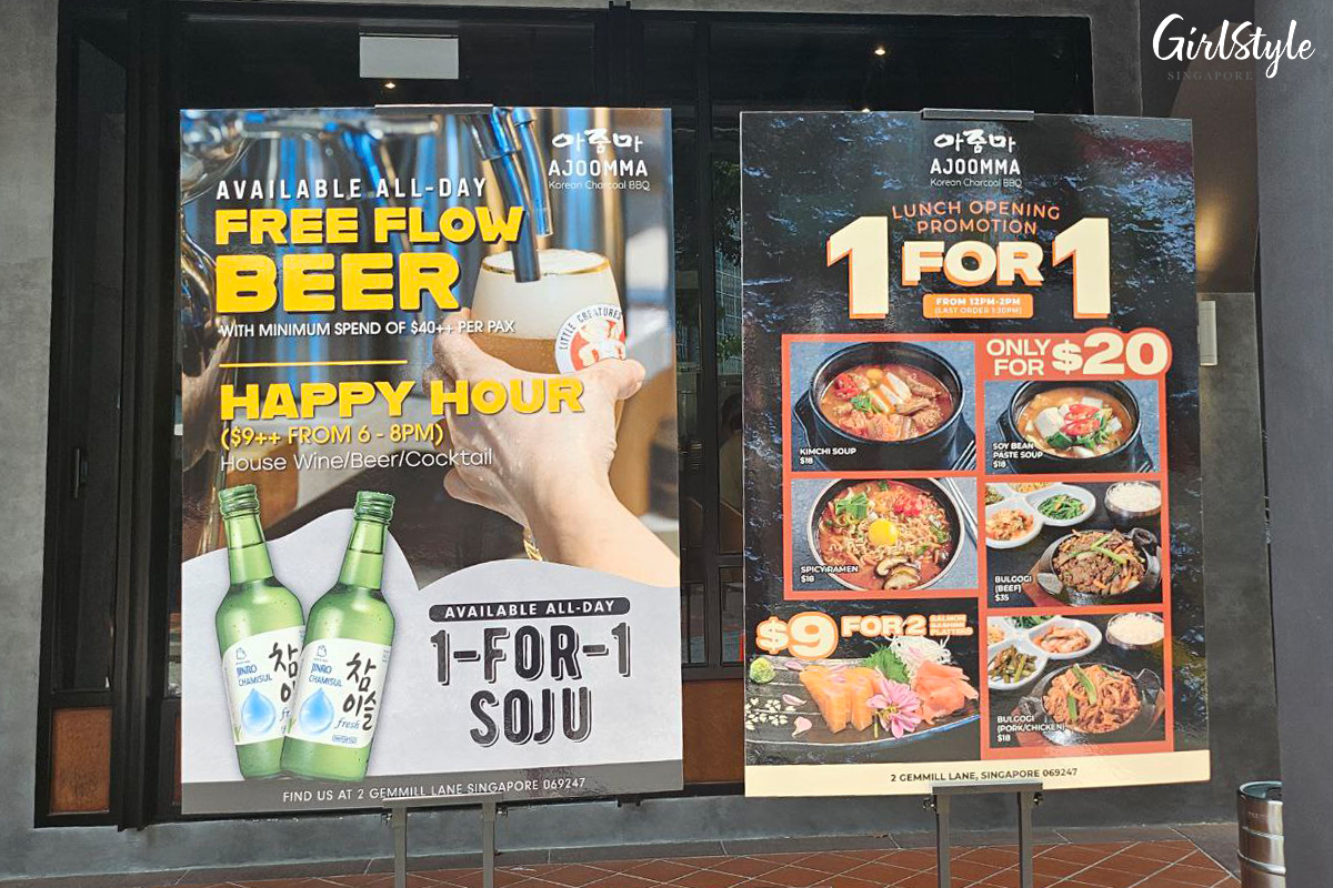 Ajoomma's Grand Opening Promotions