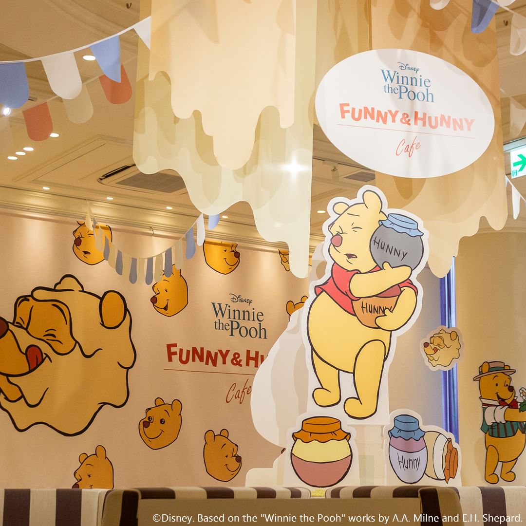 Winnie-the-Pooh decor at OH MY CAFE - Funny & Hunny