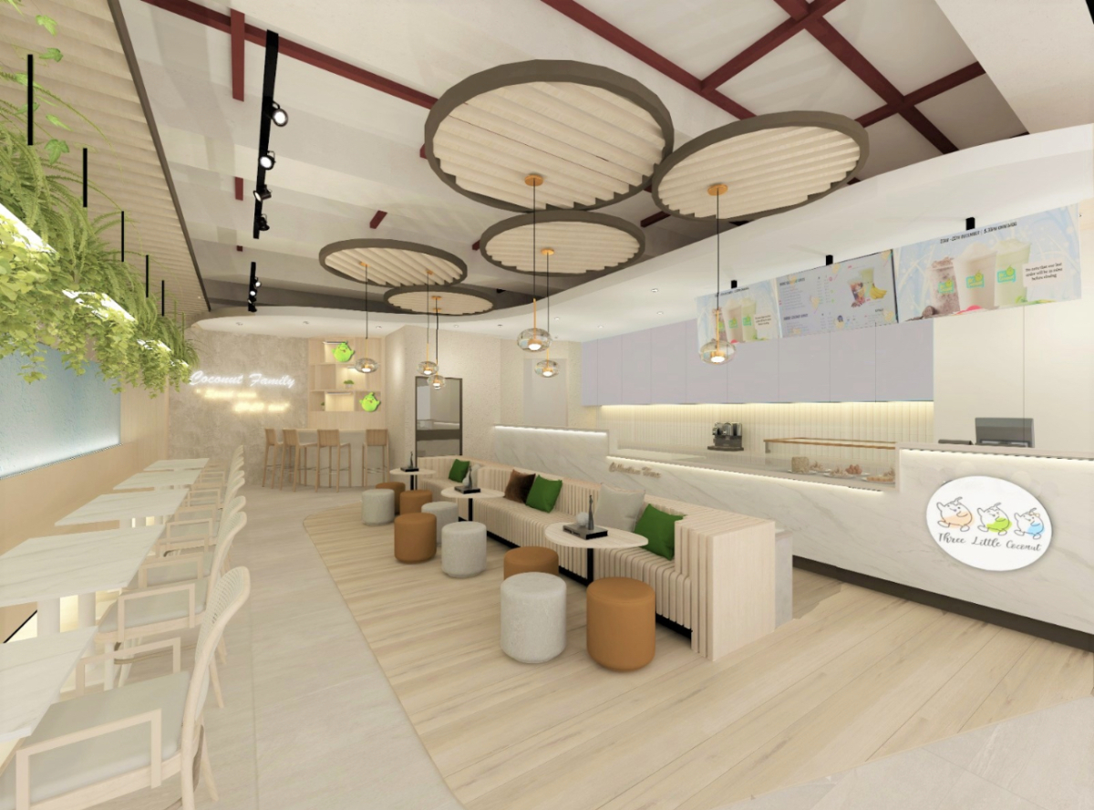 Three Little Coconut cafe interior