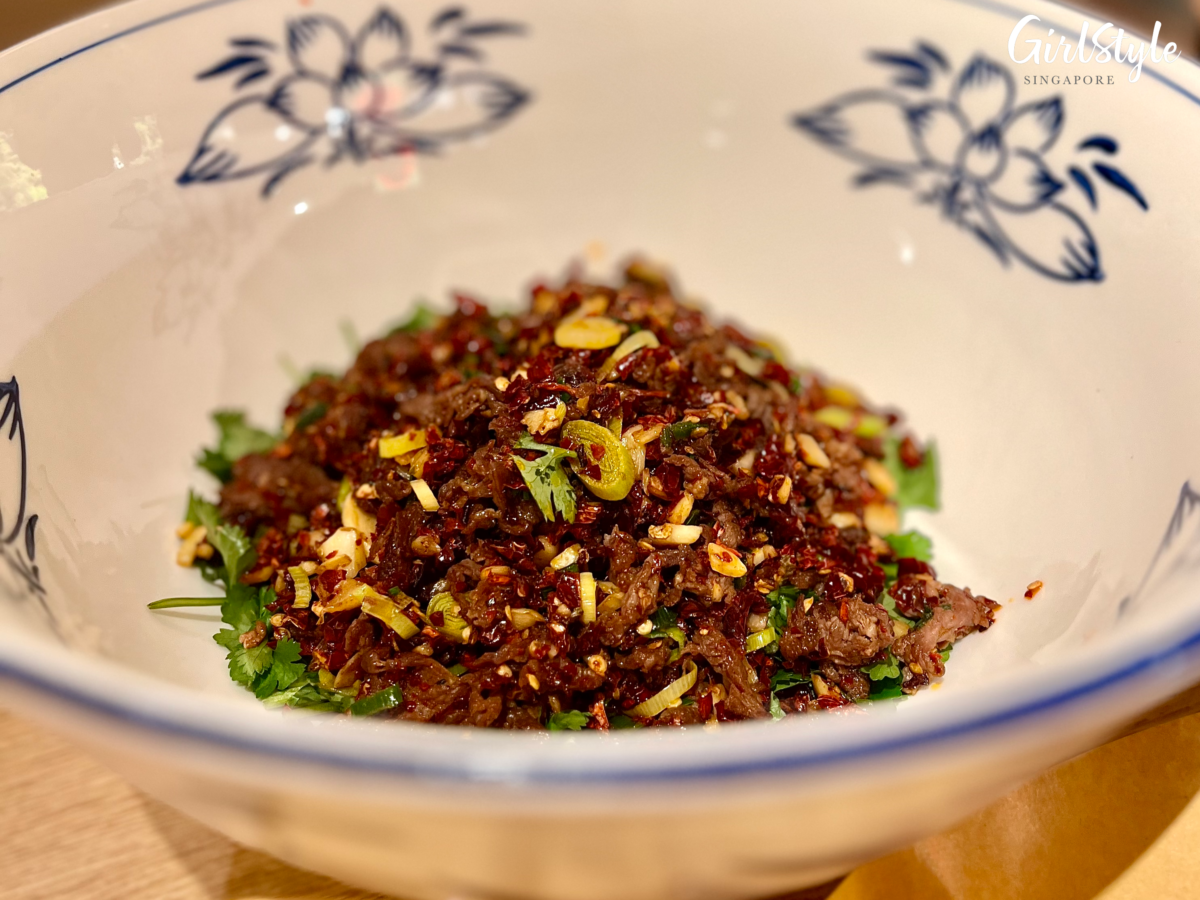 Stir-Fried Beef with Dried Chilli at Nong Geng Ji