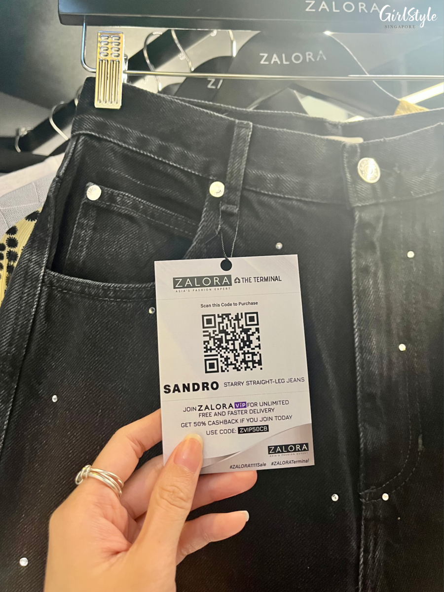QR codes to add products to cart on the Zalora App