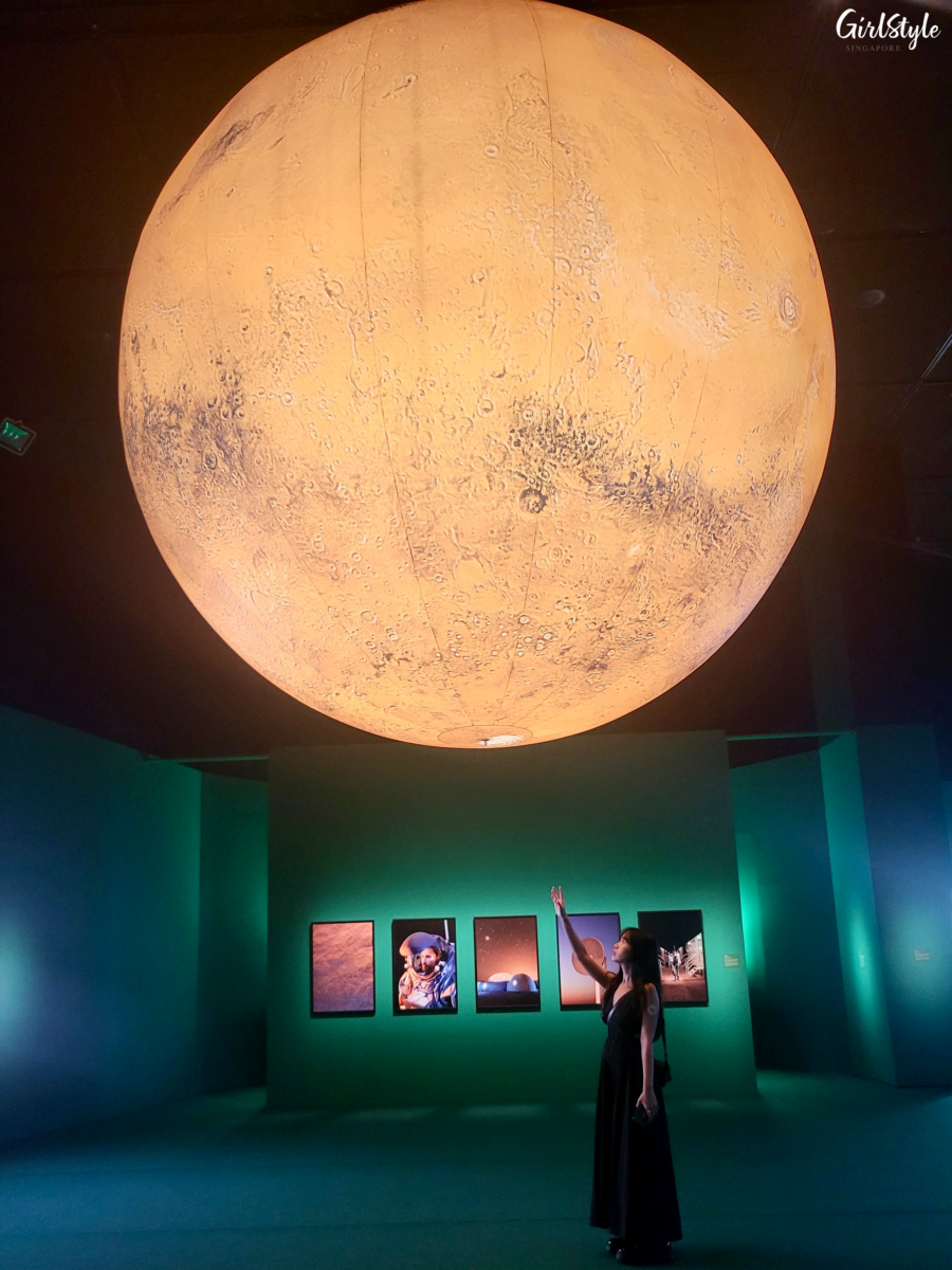 Four-metre inflatable sculpture of Mars (2023) by Luke Jerram