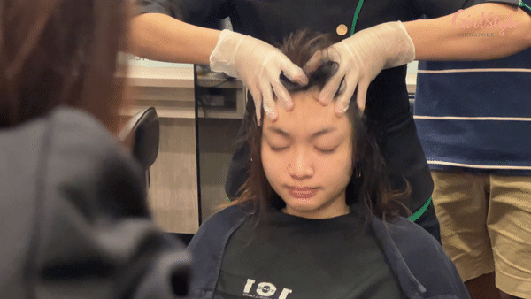 A scalp massage improves blood circulation, which stimulates hair growth