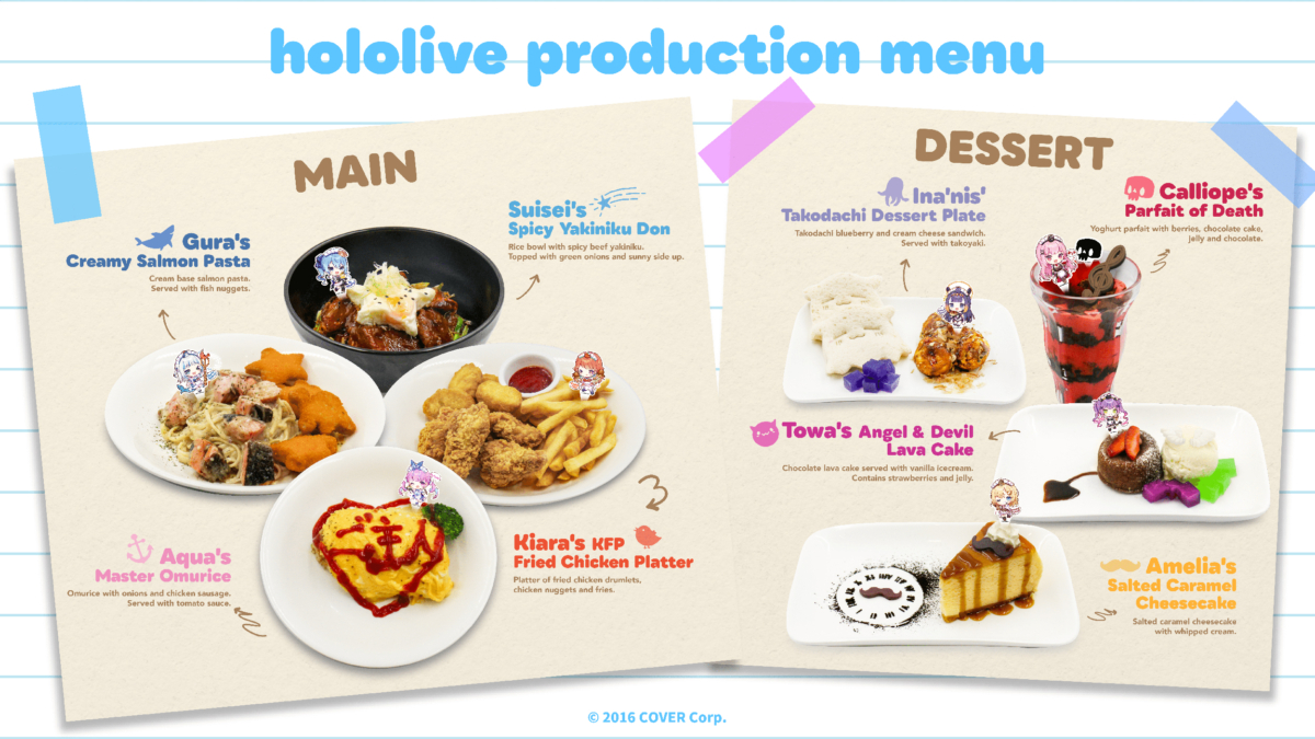 Collaboration Cafe Menu