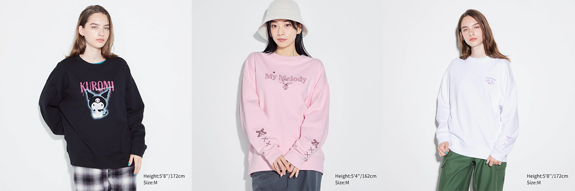 UNIQLO x Sanrio Characters Long Sleeve Sweatshirt