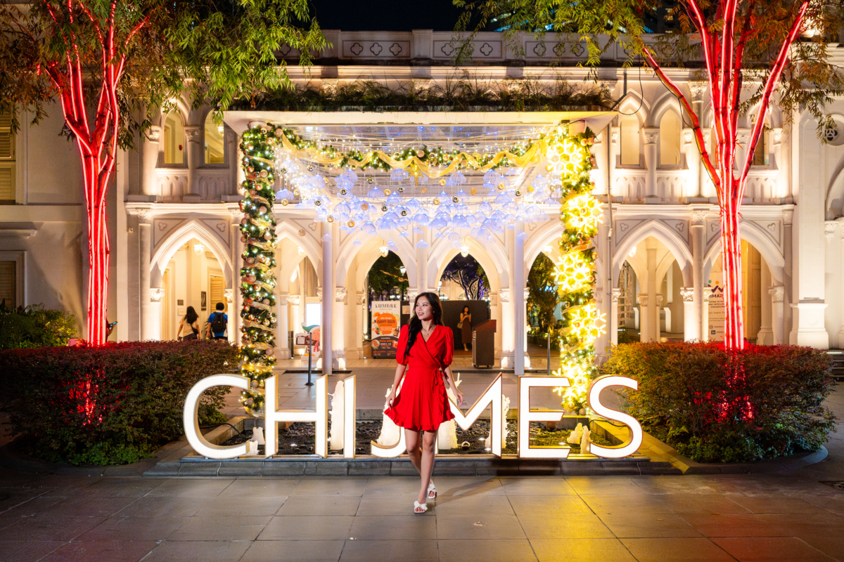 Christmas decor at CHIJMES
