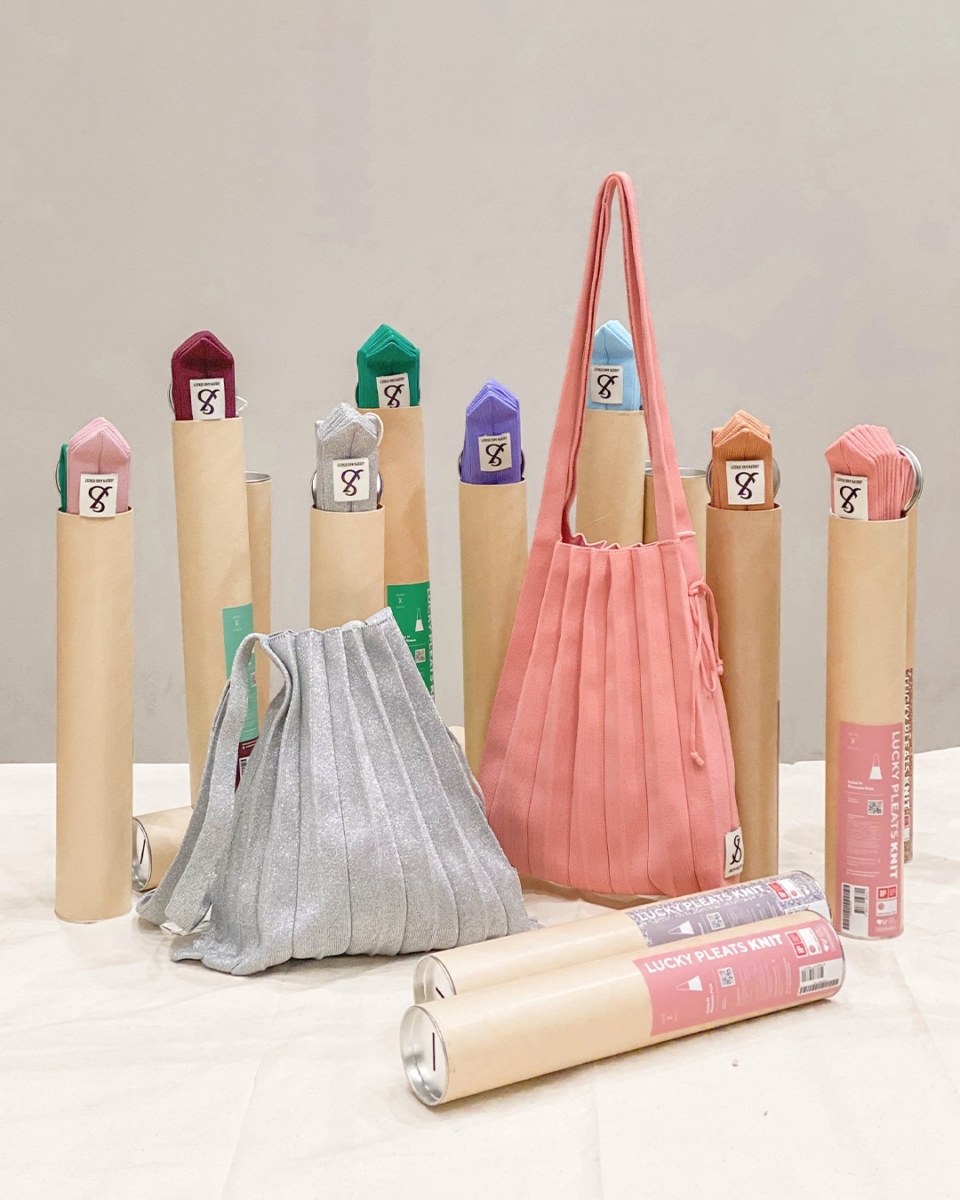 Joseph and Stacey pleated bags at Sift & Pink