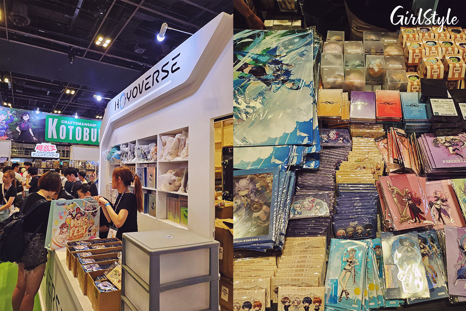 HoYo Fest merchandise section