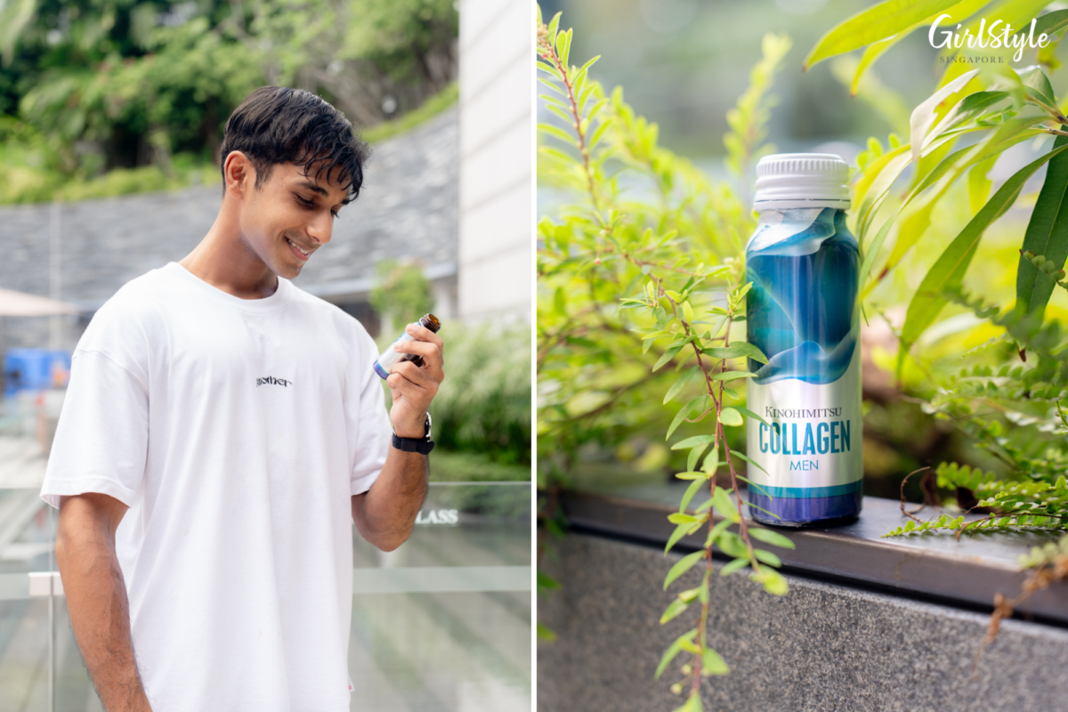 Kinohimitsu’s Collagen Men is the ideal choice for Isaac, who struggles with oily skin