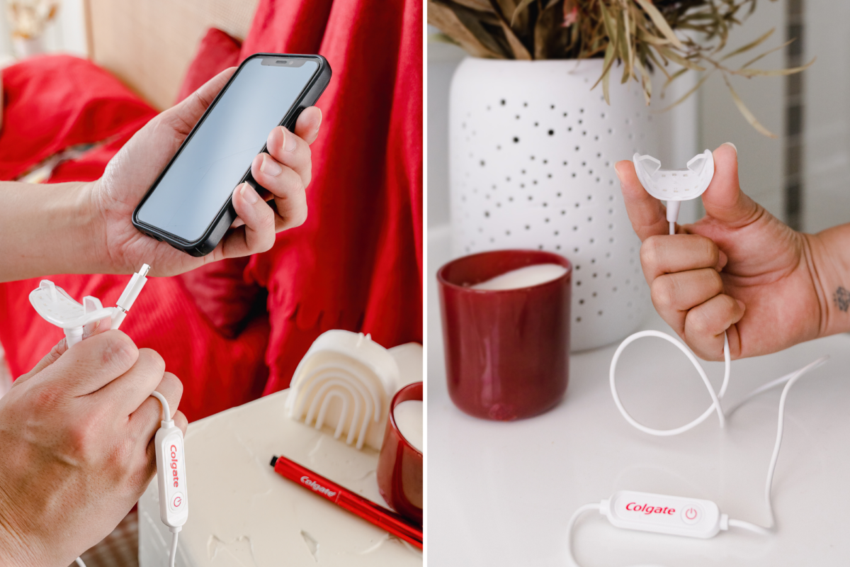 Simply connect the Optic White FlexLight LED Device to your phone to charge it