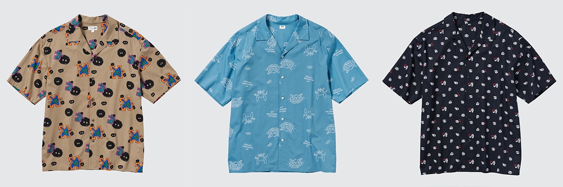 UNIQLO x Studio Ghibli Open Collar Short Sleeve Shirts