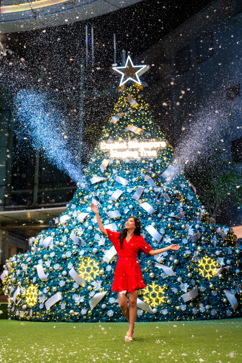 Christmas tree at Capitol Singapore