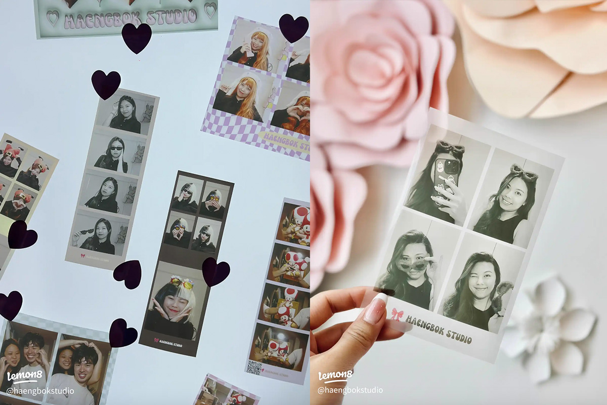 Haengbok Studio transparent photo strips