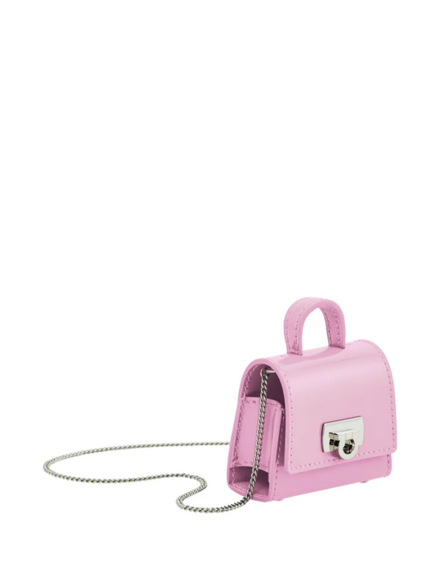 Ferragamo Gancini-buckle leather AirPods case