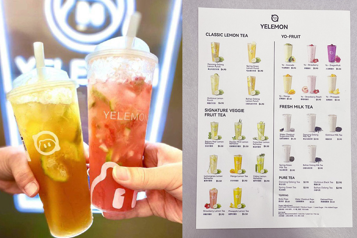 Yelemon Drink Menu 