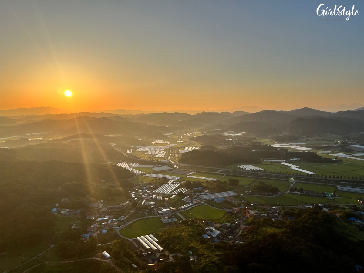 View from the hot air balloon
