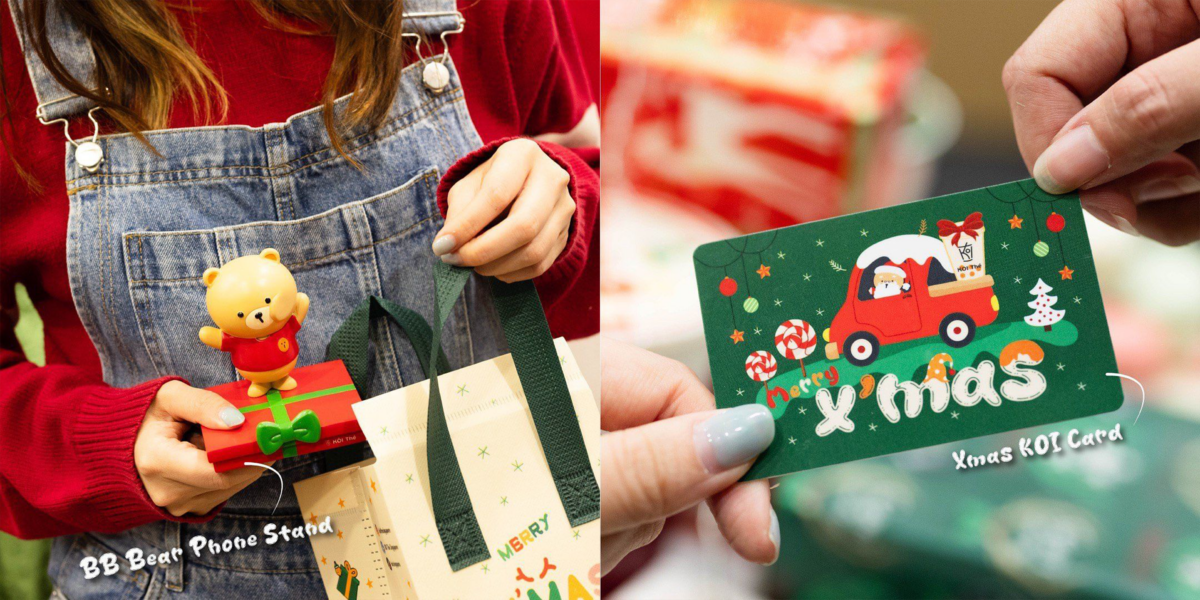 BB Bear Phone Stand and XMAS KOI Card Gift Set