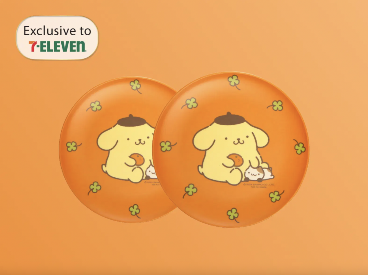 Pompompurin Bamboo Fiber Plates