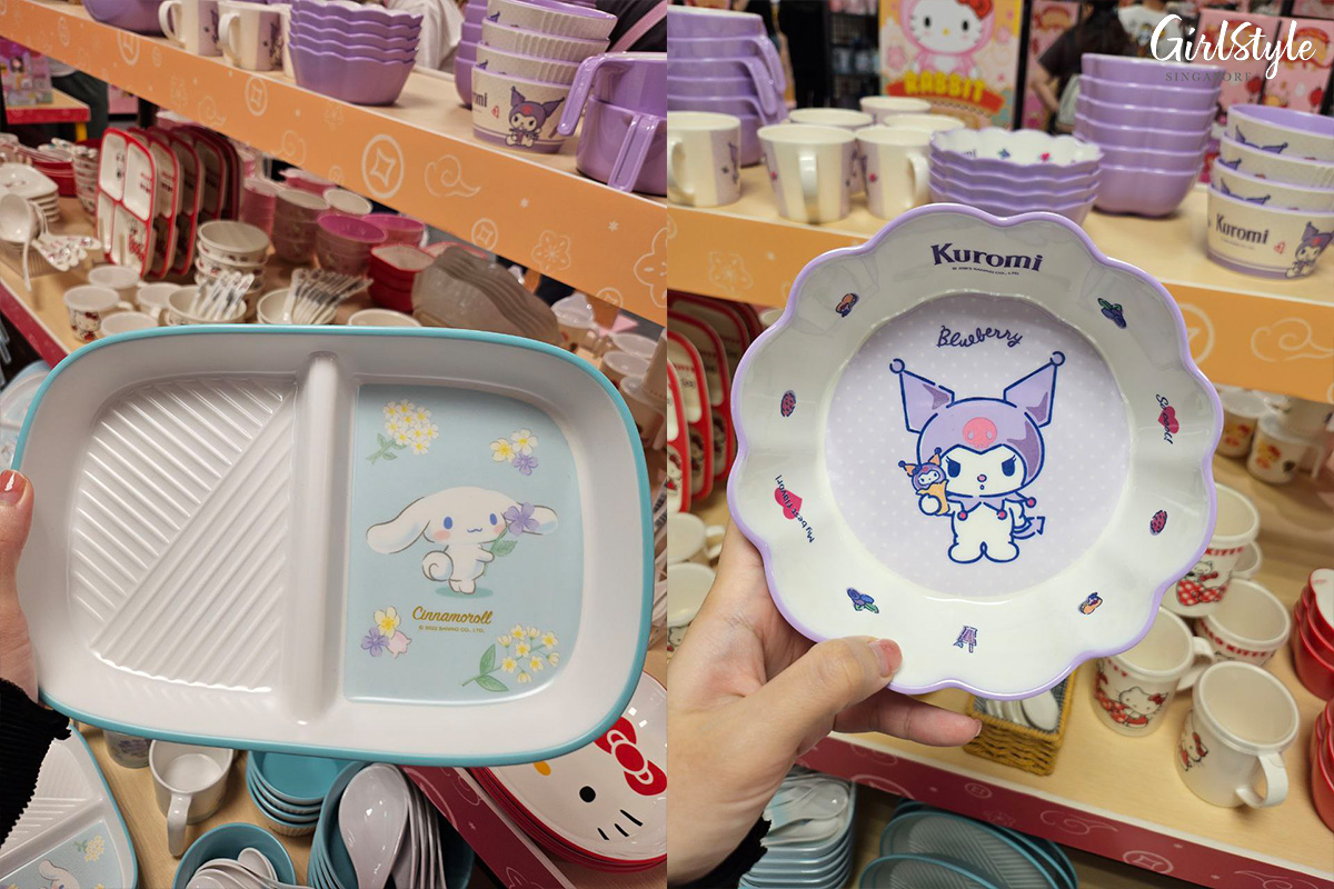 Cinnamoroll dish & Kuromi plate