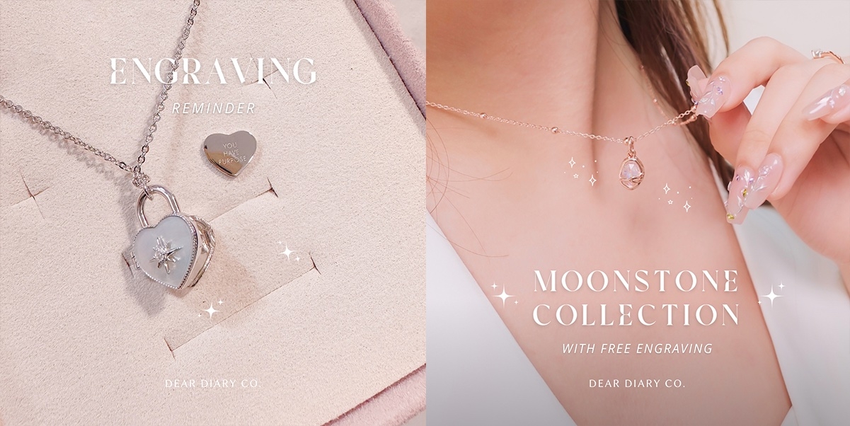 Sweetheart Lovela LOCKET Necklace and Reminiscence Necklace